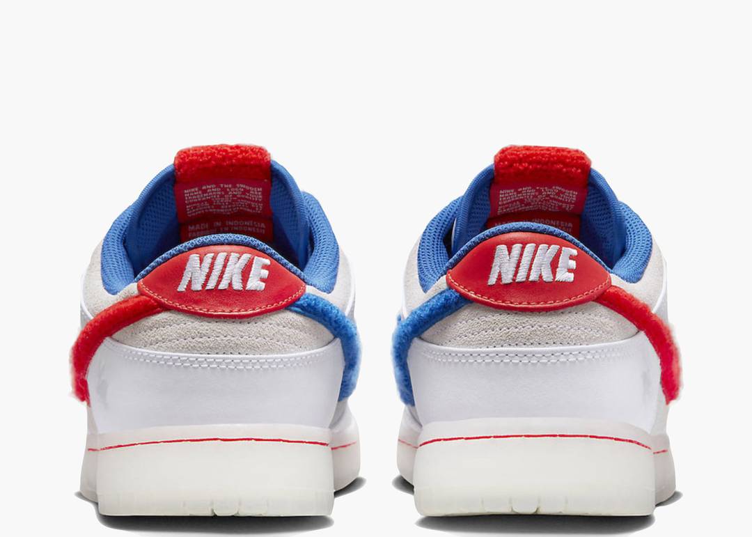 NIKE Dunk Low Retro PRM Year of the Rabbit White Crimson Varsity Royal – תמונה 4