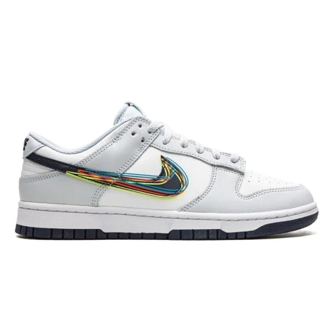 NIKE DUNK LOW GREY 3D SWOOSH