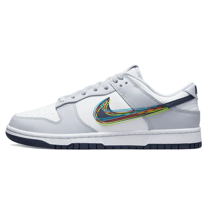 NIKE DUNK LOW GREY 3D SWOOSH – תמונה 2