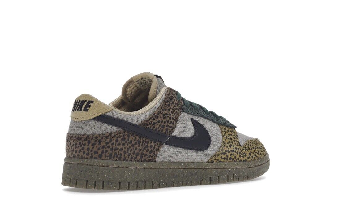 NIKE Dunk Low Safari - Cacao Wow, Off Noir, מידה 11, Dx2654 200 – תמונה 3