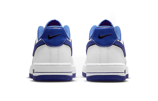 נעלי נייק-Nike Air Force 1 Low White Old Royal – תמונה 4