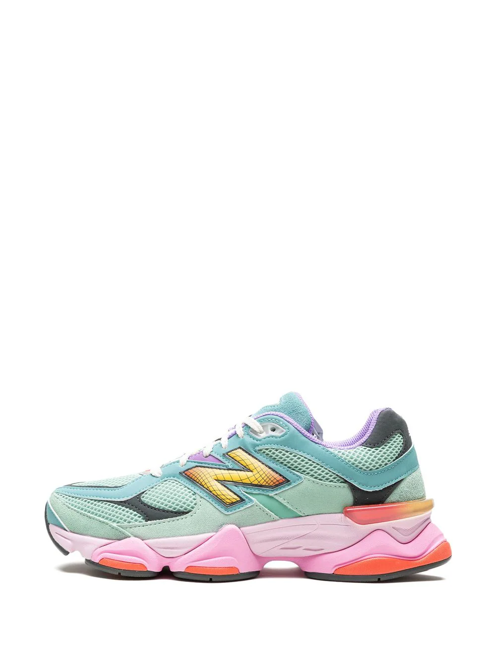 ניו באלאנס- New Balance 9060 "Sage Leaf/Neo Flame" Sneakers – תמונה 5