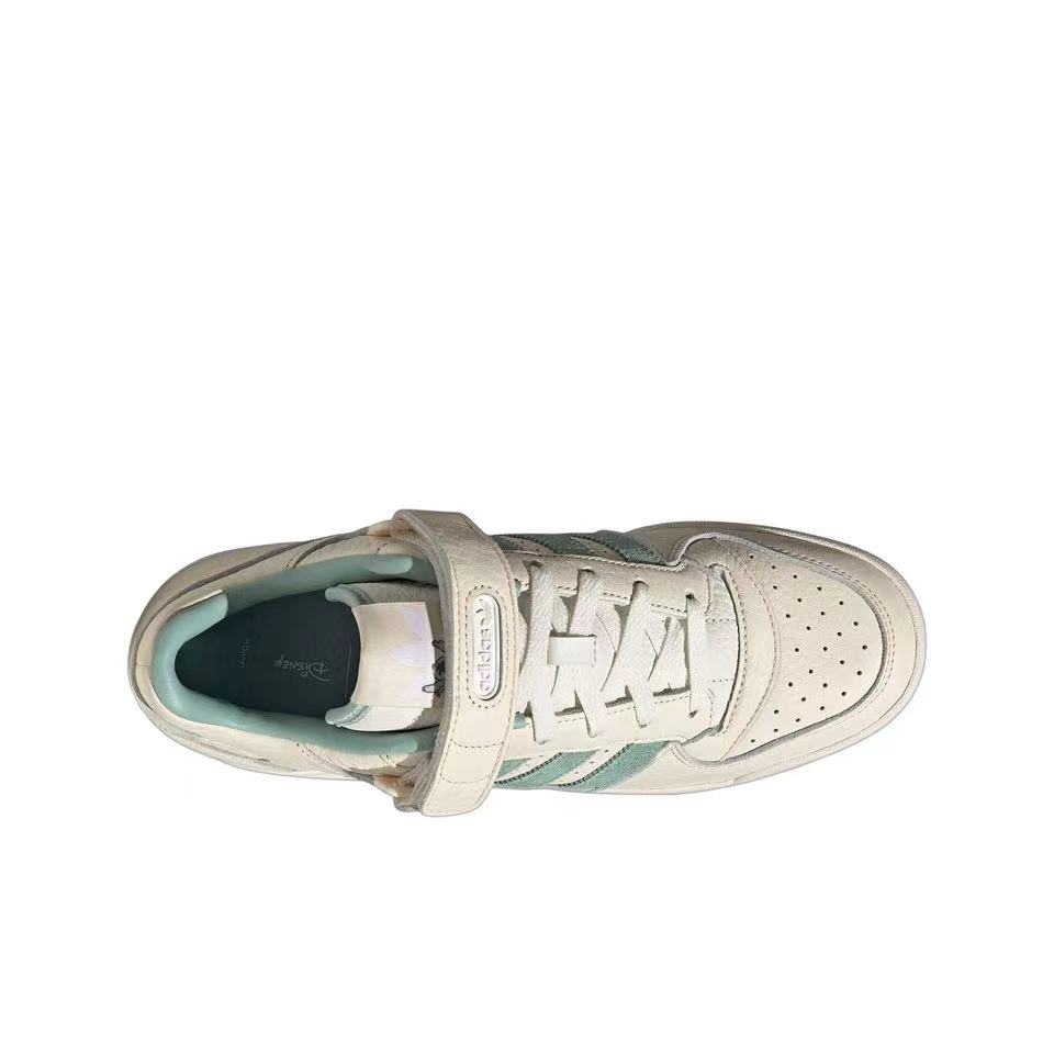 אדידס פורום - ADIDAS FORUM Low Cream/Green SNEAKERS – תמונה 3