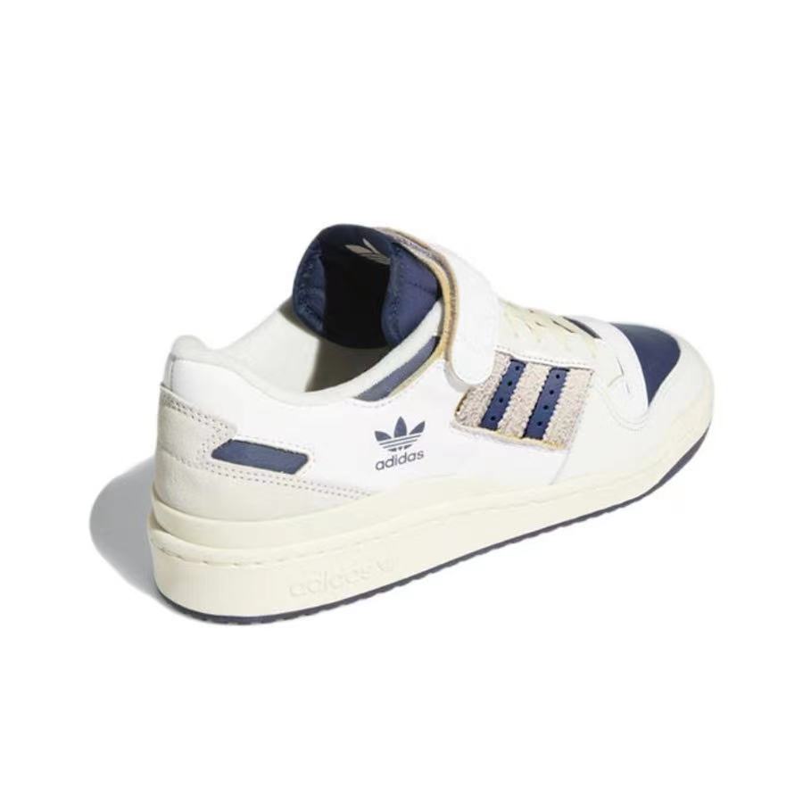 אדידס פורום - ADIDAS FORUM Low Off White Collegiate Navy SNEAKERS – תמונה 4