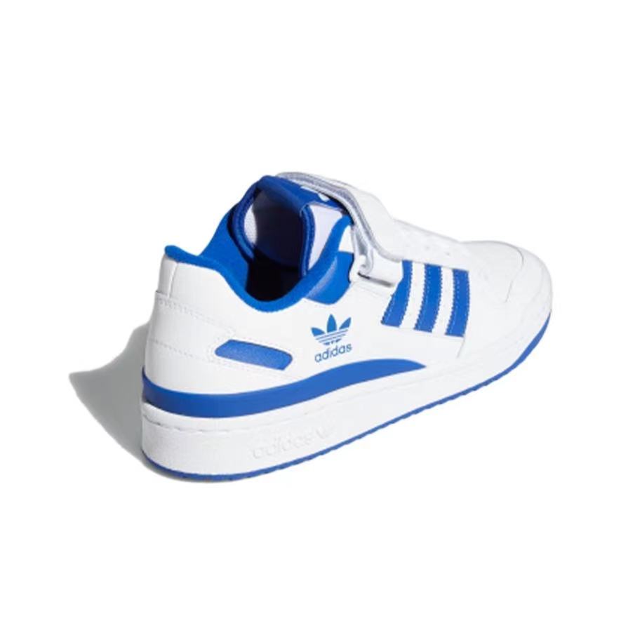 אדידס פורום - ADIDAS FORUM Low White/Team Royal Blue SNEAKERS – תמונה 4