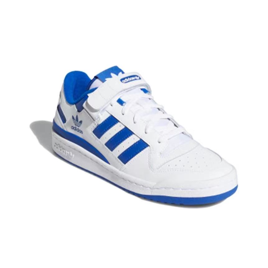 אדידס פורום - ADIDAS FORUM Low White/Team Royal Blue SNEAKERS – תמונה 3