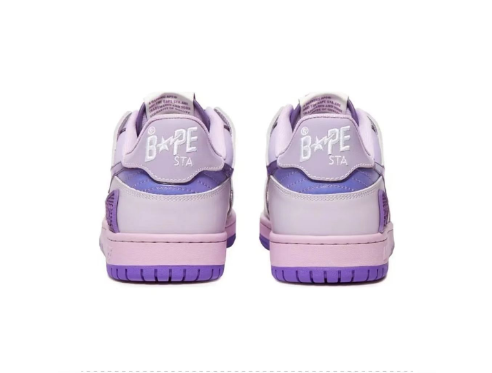 סניקרס BAPE M2 Gray Purple – תמונה 4