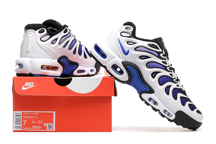נעלי נייק- NIKE AIR MAX PLUS DRIFT White Blue – תמונה 4