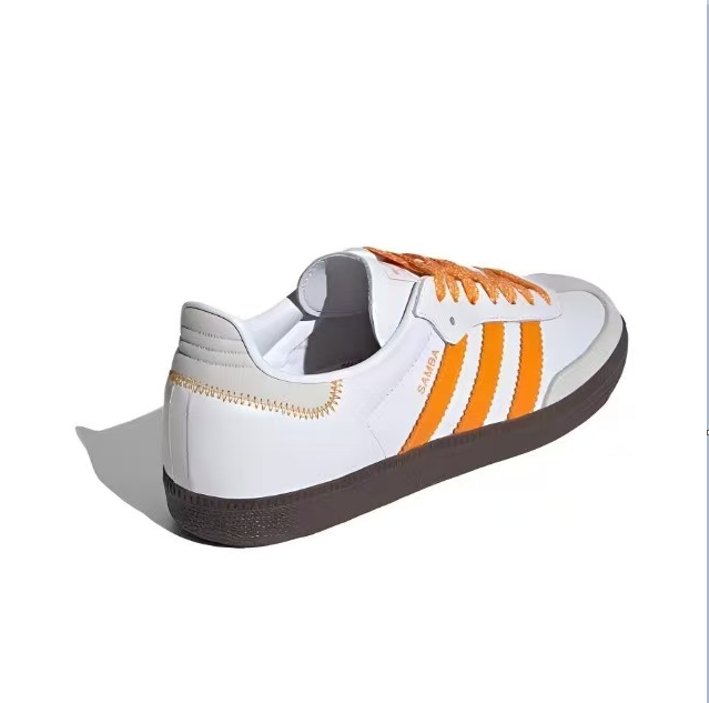 נעלי אדידס סמבה-Samba ADV Sneakers White ange – תמונה 3