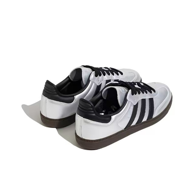 נעלי אדידס סמבה-Samba ADV Sneakers Silver Black – תמונה 3