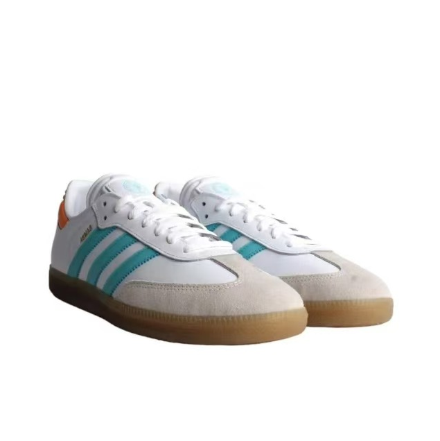 נעלי אדידס סמבה-Samba ADV Sneakers White Blue – תמונה 4