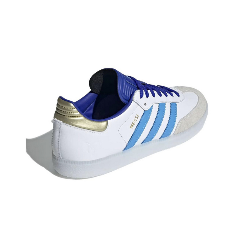 נעלי אדידס סמבה-Samba ADV Sneakers White Blue – תמונה 3