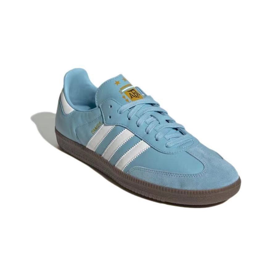 נעלי אדידס סמבה-Samba ADV Sneakers Sky Blue/White – תמונה 3