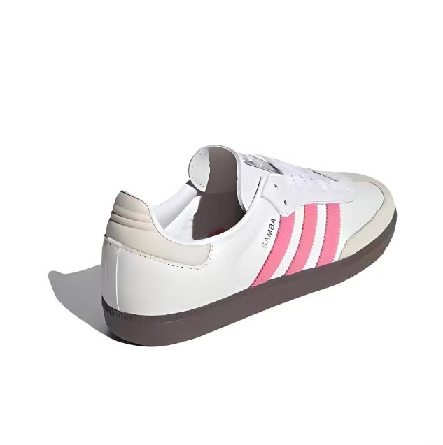 נעלי אדידס סמבה-Samba ADV Sneakers White Pink – תמונה 4