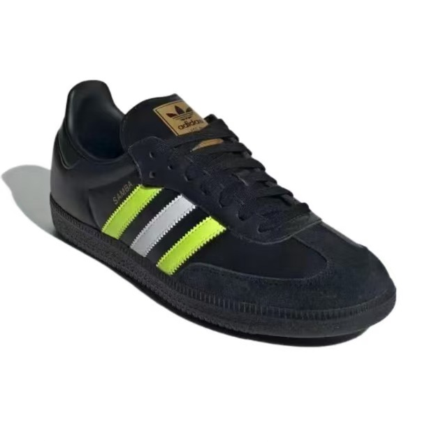 נעלי אדידס סמבה-Samba ADV Sneakers Black White Lemon – תמונה 5