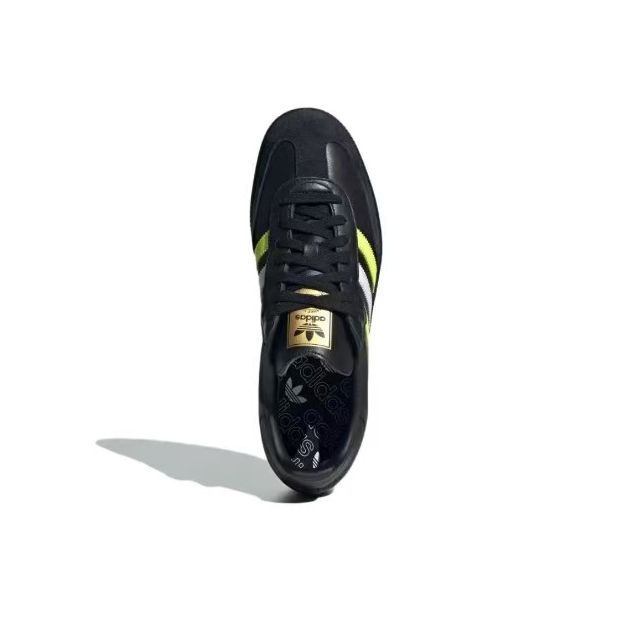 נעלי אדידס סמבה-Samba ADV Sneakers Black White Lemon – תמונה 3