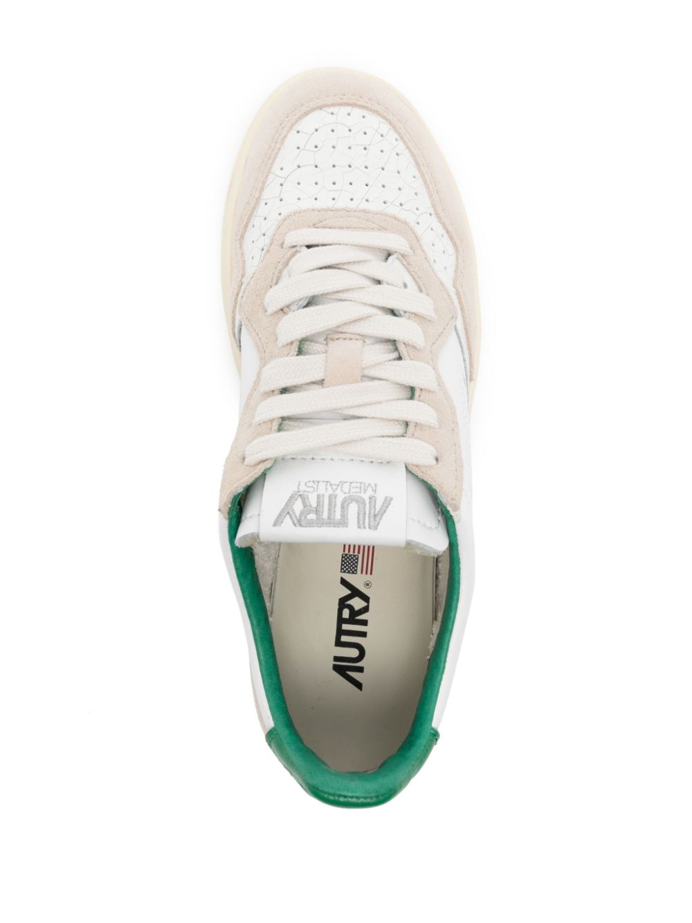 סניקרס - AUTRY Medalist Sneakers White/Grass Green – תמונה 4