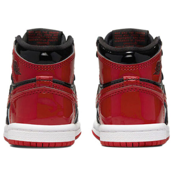 Air Jordan 1 Low Black Red ילדים – נייק ג'ורדן – תמונה 4