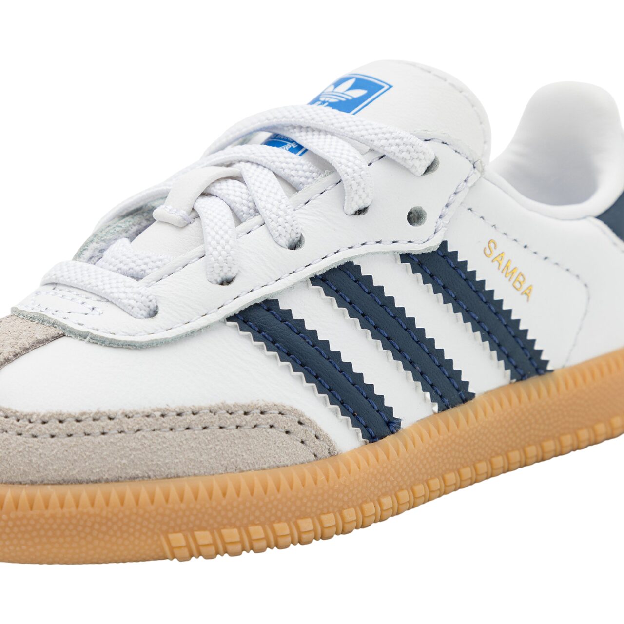 נעלי אדידס לילדים ADIDAS SAMBA KIDS BLUE WHITE – תמונה 3