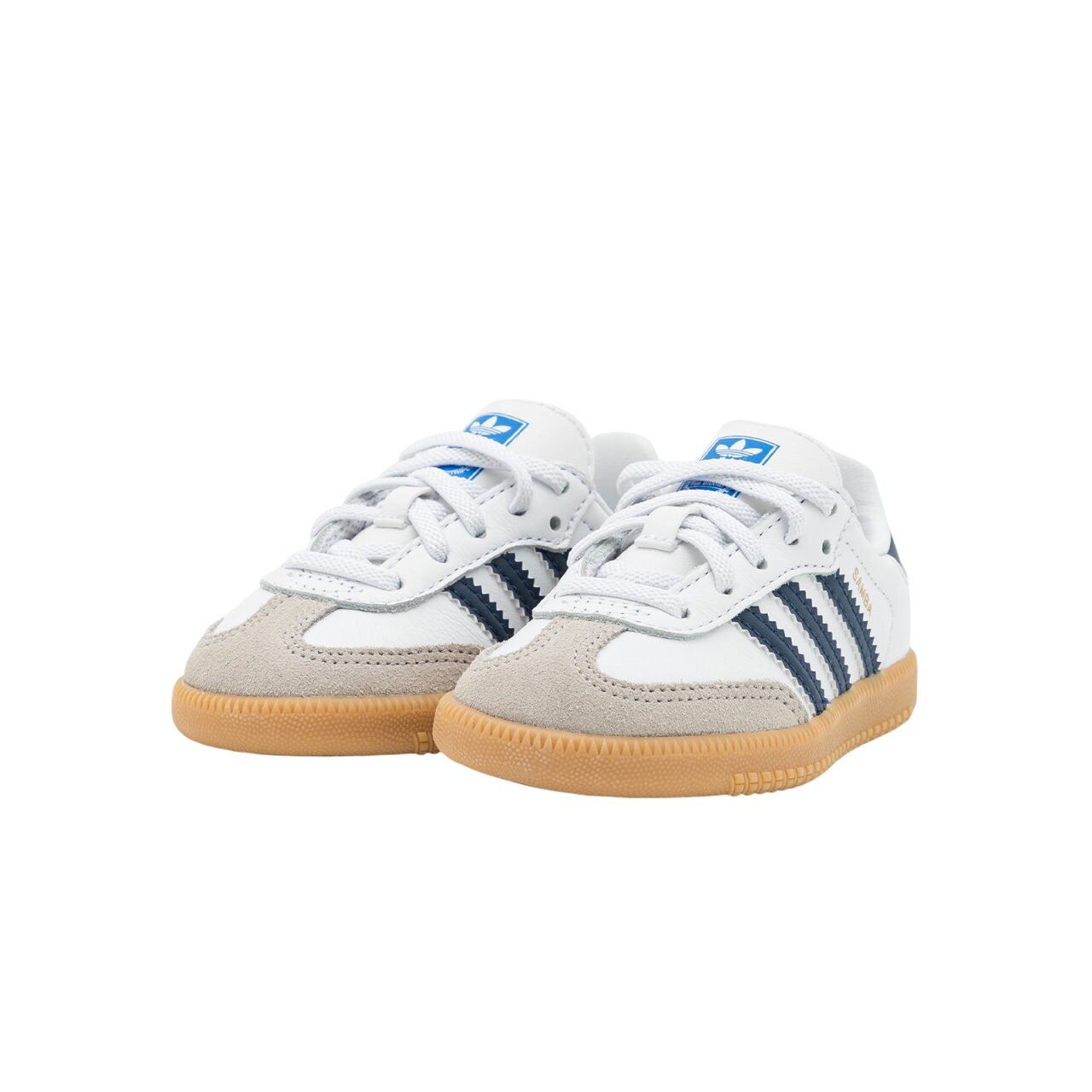 נעלי אדידס לילדים ADIDAS SAMBA KIDS BLUE WHITE – תמונה 4