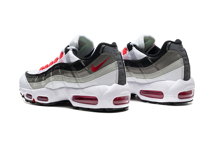 נעלי נייק NIKE AIR MAX 95 WHITE RED BLACK TURKIZ – תמונה 4