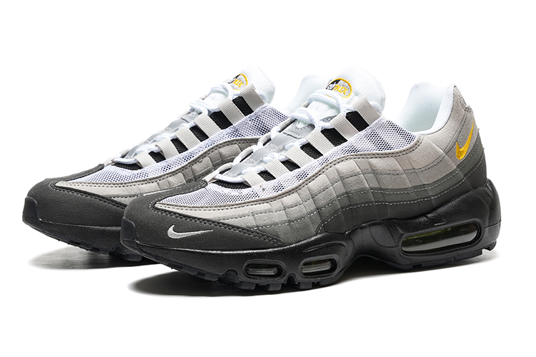 נעלי נייק NIKE AIR MAX 95 LIGHT GRAY BLACK TURKIZ – תמונה 3