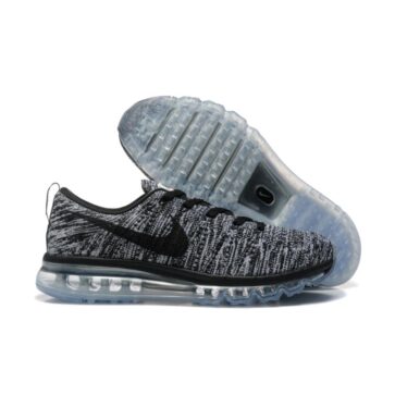 נעלי נייק-Nike air max Flyknit 2014 Black Gray