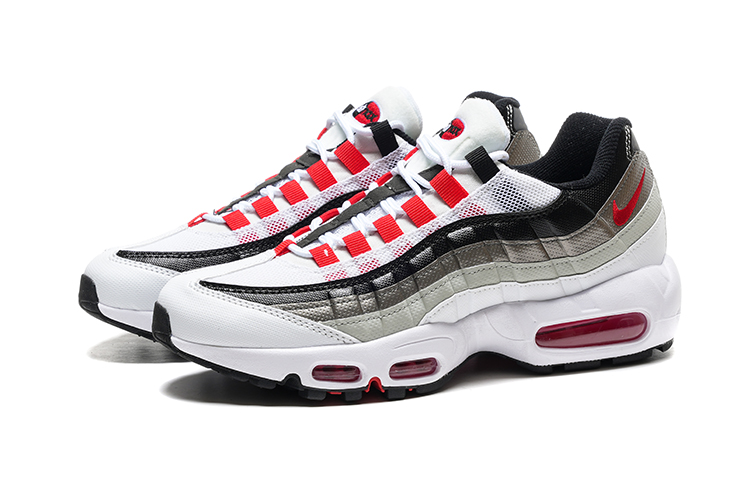 נעלי נייק NIKE AIR MAX 95 WHITE RED BLACK TURKIZ – תמונה 3
