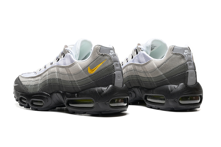 נעלי נייק NIKE AIR MAX 95 LIGHT GRAY BLACK TURKIZ – תמונה 4