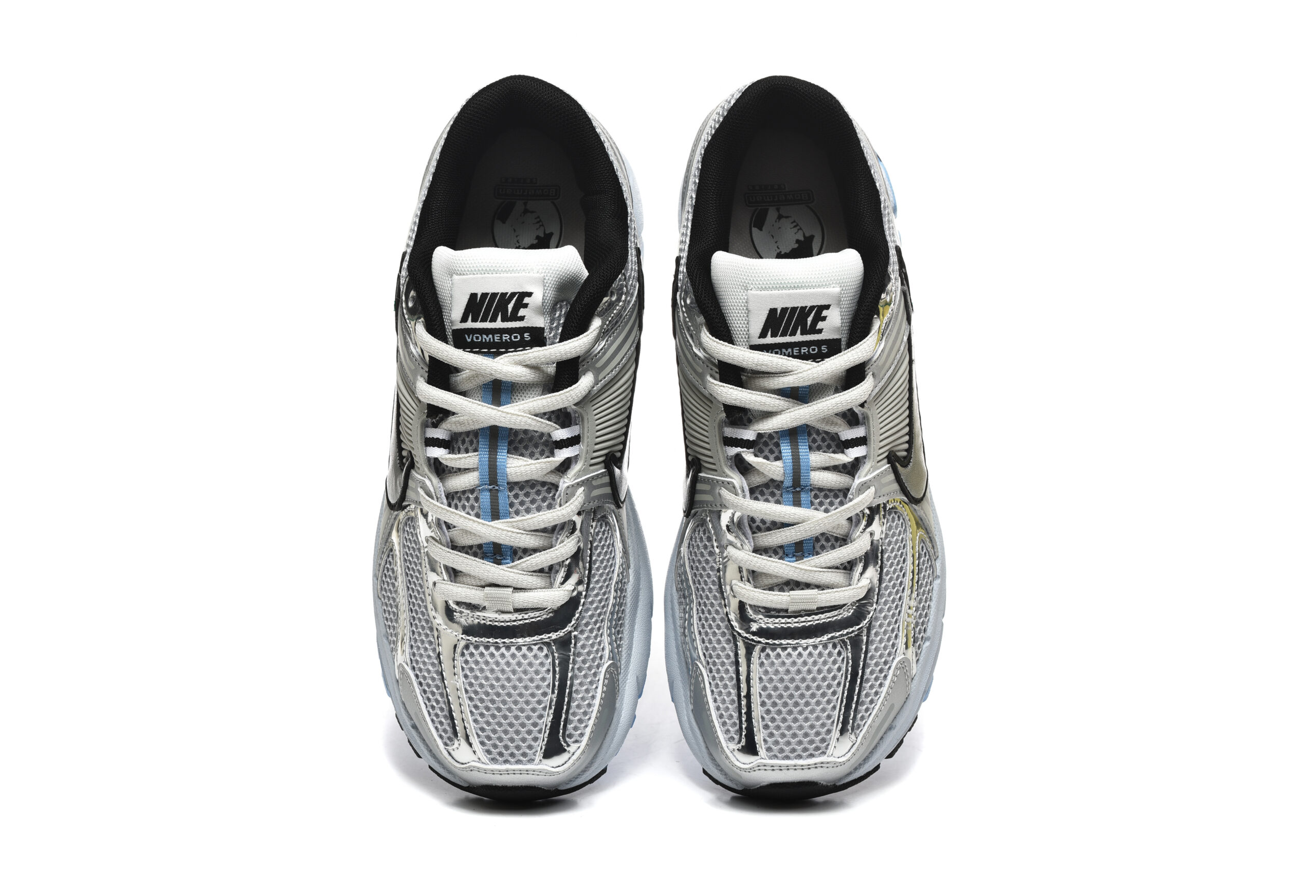 נעלי נייק-Nike Air Zoom Vomero 5 Silver and ice blue – תמונה 4